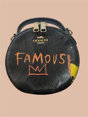 Coach Jean Michel Basquiat C5657 Canteen Leather Cross Body Bag Preowned